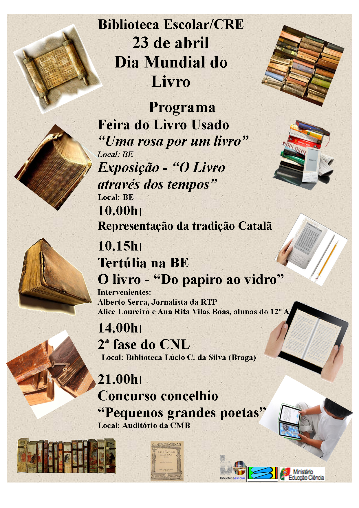 Dia Mundial do Livro, na Escola Secundária de Barcelinhos