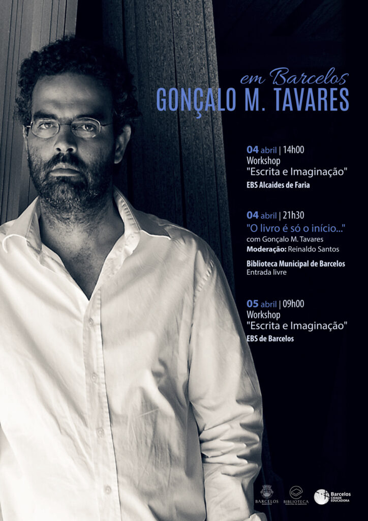 Gonçalo M. Tavares nas escolas de Barcelos