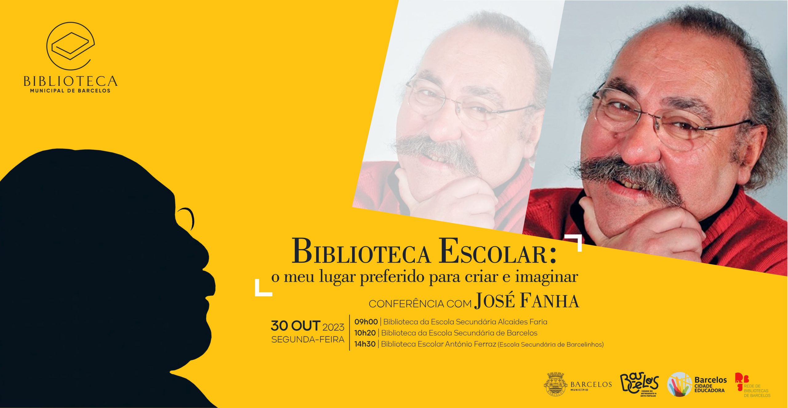 Escritor José Fanha nas escolas de Barcelos